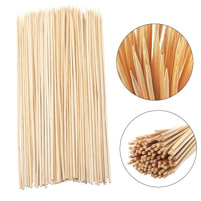 China Non-Stick Wooden Grill Skewer BBQ Tools Accessories Bamboo Skewer Sticks for sale