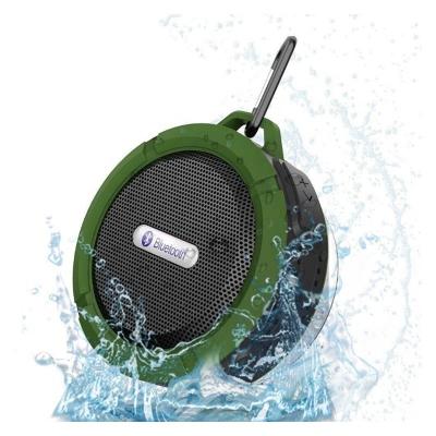 China Phone Function Wireless Deep Bass Subwoofer C6 Portable Waterproof Speaker With Suction Cup High End Quality for sale