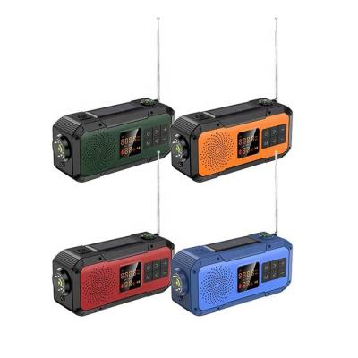 China PORTABLE Sports Disaster Am/fm/noaa Hand Crank Radio Portable Internal Airtime Home Radio With SOS Alarm Led Light Power Bank for sale