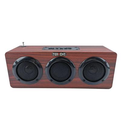 China Wireless Charger For Mobile Phone Speaker 2022 New Usb Portable Speaker Radio Wooden Hot Portable Wireless Wireless Speaker for sale