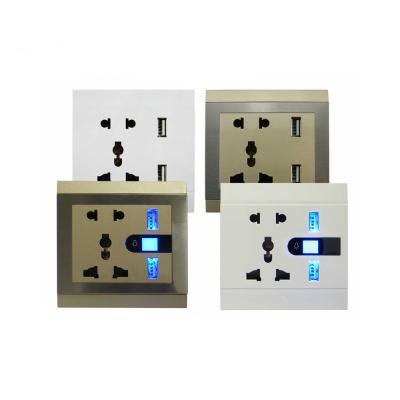 China Hot Sale Factory Wholesale Price Residential / Multipurpose Universal USB Wall Socket Receptacle Adapter for sale