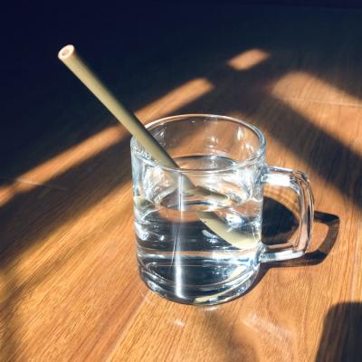 China Factory Direct Drinking Reusable Logo Bamboo Straw Organic Bamboo Customized Straw for sale