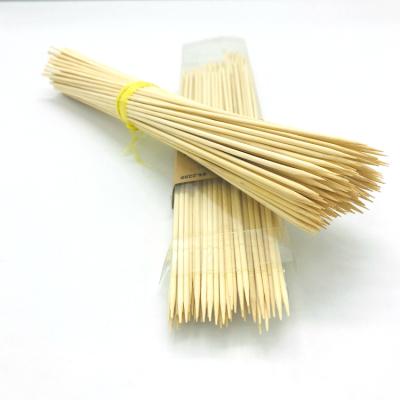 China Factory Direct Easily Cleaned Sales Grill Disposable Bamboo Stick Heat Resistance Round Bamboo Stick for sale