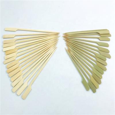 China Thermal Resistance Nature Material Kebe Bamboo Skewer Plates With Custom Logo for sale