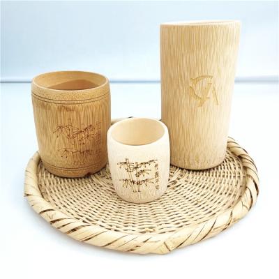 China Eco Friendly Sustainable Chinese Natural Bamboo Reusable Bamboo Coffee Mug Cup for sale