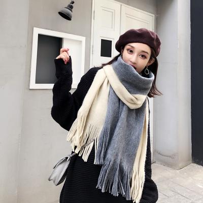 China New Fashion Autumn Winter Design Imitation Cashmere Couples Long Warm Scarf Pineapple Eco-Friendly Scarf for sale