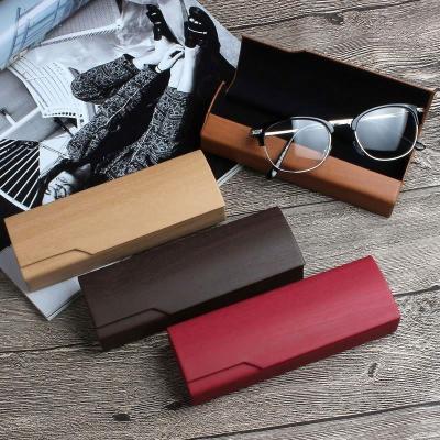 China Custom Handmade Factory Show Pattern Wooden Logo Reading Glass Direct High End Case Eco-friendly Crate Eco-friendly for sale