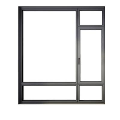 China Hot Sale Aluminum Alloy Window Simple Design Heat Insulation Insulated Glass Soundproof Aluminum Window for sale