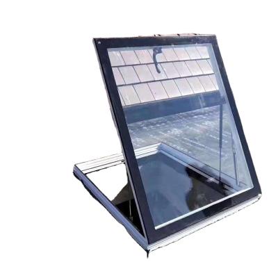 China Manual Folding Screen Aluminum Alloy Roof Skylight Attic Pitched Roof Skylight for sale