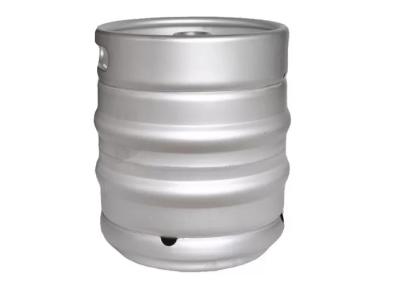 China 20L Silver Slim Quarter Keg , Empty Beer Barrels For Beverages Pickling Surface en venta