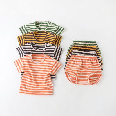 China Casual Unisex Baby Clothing Sets Summer Baby Clothes Sets For 2021 Newborn Boys Girl Clothes Embroidered for sale