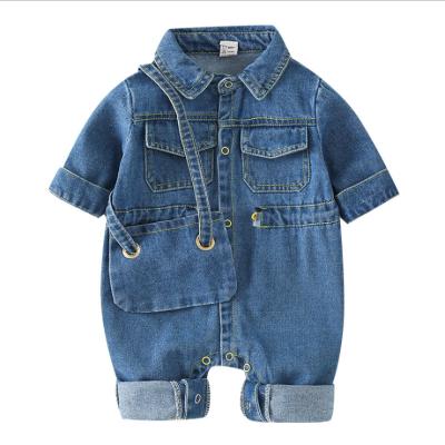 China 2020 Regular New Design Baby Clothes Girls Denim Half Sleeve Spring Baby Rompers Regular for sale