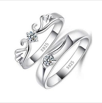 China A FASHIONABLE pairs of simple living men and women of Japanese and Korean simple jewelry to propose wedding rings for sale