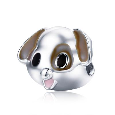 China Other Doggy Charm Beads Charm 925 Silver Plating DIY Bracelet Beads for sale