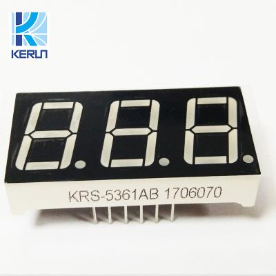 China Home Appliances Sample 0.56 Inch Digits Three Kerun Ultrabrightness Blue FND 3 Digit 7 Segment Led Digital Display for sale