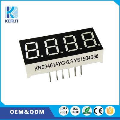 China 3461s KeRun Free Sample 7 Segment 4 Indoor Digit Led Display 0.36 Inch 4 Digit Led Nixie Tube With Red Color for sale