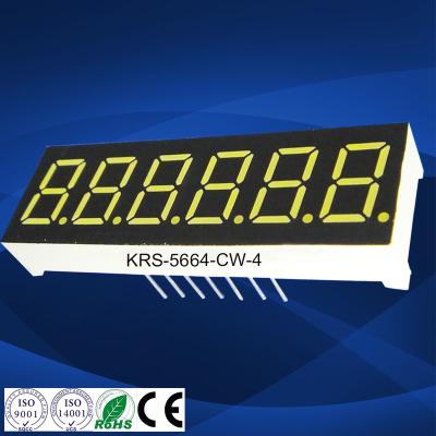 China Custom Instrument Switchgear Factory Price FND DC/AC 0.36 Inch 6 Digit Led 7 Segment Display Led Wall Clock for sale