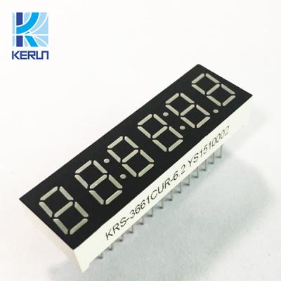 China Factory Price Low Voltage And Current Red Led 0.36 Inch 6 Digit 7 Segment Led Display 45*14*8mm for sale