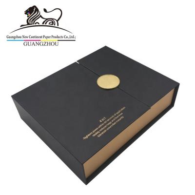 China Handmade Good Quality Black Matte Cardboard Gift Box For Cosmetics Packaging Cosmetics Syringe Box Packaging for sale