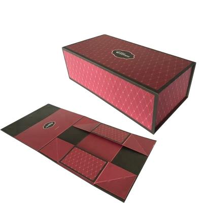 China Recycled Folding Box Professional Collapsible Folding Magnetic Lid Folded Box Materials OEM Private Label Full Colors Printing for sale