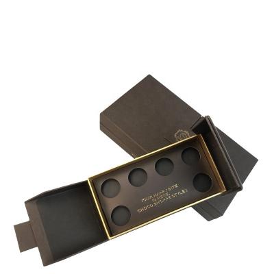 China Recyclable Wholesale Custom Luxury Black Chocolate Bar Box Packaging For Gift Box for sale