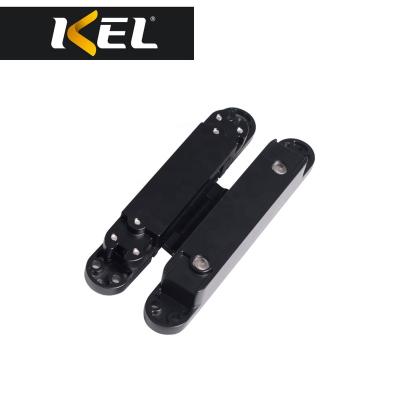 China New Modern Black 3D Zinc Alloy 180 Degree Concealed Hinge For Wood And Metal Door for sale