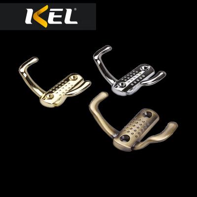 China Wholesale Stocked Furniture Hardware Bedroom Clothes Hooks Zinc Alloy Metal Coat And Hat Wall Hook for sale