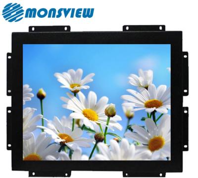 China Loud Speaker Stand Wall Mount Open Frame Sunlight Readable Brightness 15 Inch Square Monitor for sale