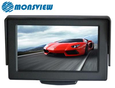 China High Definition Car Rearview Speaker 4.3 Inch LCD Monitor With 2 Way Video Inputs for sale