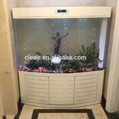 China Wholesale Cleair Sustainable Aquatics Aquarium With Acrylic Sump Filter LED Light Aquarium for sale