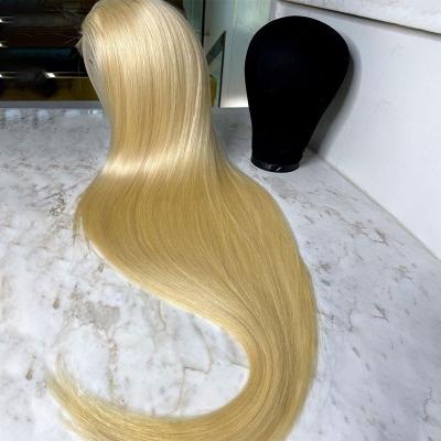 China Silky Straight Wave Glueless 30 40 Inch Full Lace Wig 613, Blonde Color Hair Wig Wholesale, Virgin Brazilian 613 Lace Front Wigs For Black Women for sale