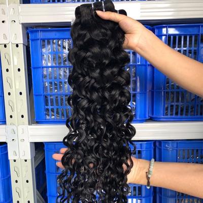 China Good Quality Raw Water Wave Hair Wholesale, Unprocessed Virgin Hair Water Wave Bundles Sellers, Remy Peruvian Single Donor Virgin Hair for sale