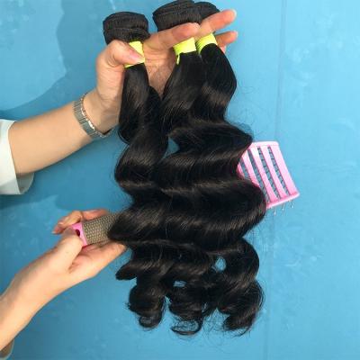 China Wholesale Virgin Mink Brazilian Hair Bundles, Loose Wave Deep Wave Bundle Aligned 100 By Cuticles, Hair Vendor Raw Hair Bundles 12y for sale