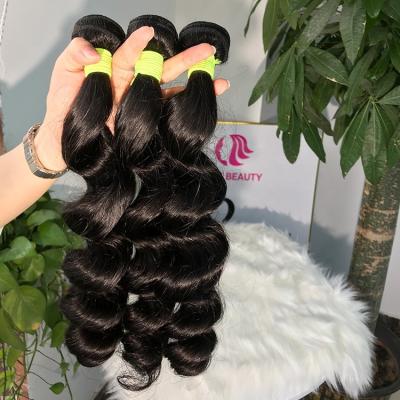 China Brazilian Loose Wave Deep Wave Bundles Vendors, Raw Cuticle Aligned Virgin Brazilian Hair, Bundles Hair Unprocessed Volume for sale