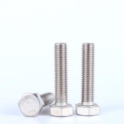 China Gold Stainless Steel Bolts For Motorcycle DIN933 931 Hex Bolt Shape High Quality Baiseke 4.8 8.8 10.9 12.9 for sale