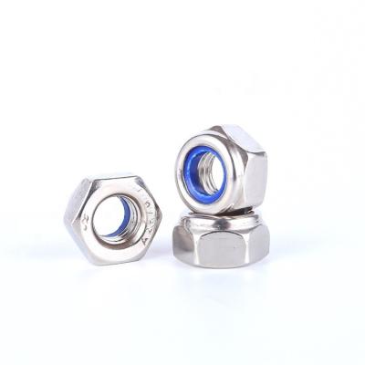 China Heavy Industry Factory Price Nylon Stainless Steel Insert DIN982 / DIN985 Self Locking Hex Nut for sale