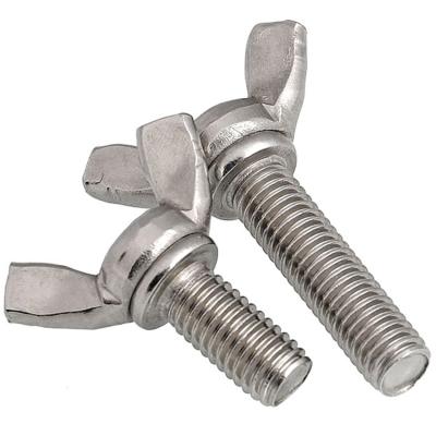 China Heavy Industry Hardware Fasteners Bolts OEM DIN316 Stainless Steel A2-70 A4-80 Butterfly Wing Bolt for sale