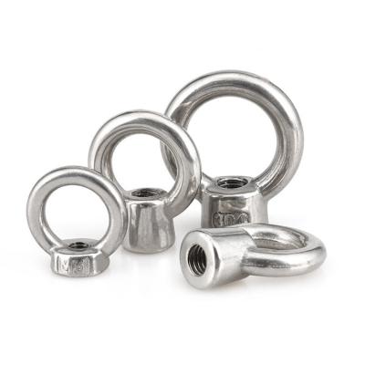 China Heavy Industry Hardware Rigging Eyenut 304 316 Stainless Steel DIN582 Ring Shape Oval Threaded Eye Lift Nut M6 M8 M12 M20 M22 M60 for sale