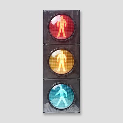 China Traffic Roadway Safety 200mm DC 12/24V PedestrianTraffic Red Yellow Green Signal Light Head for sale