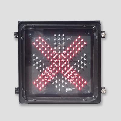 China Traffic Roadway Safety 300mm Highway Toll Station Red Cross Green Arrow LED Go Stop Sign for sale