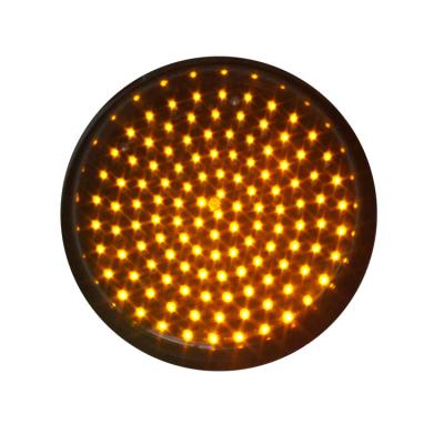 China 8 inch roadway yellow signal flashing LED traffic light module, led pixel cluster module for sale