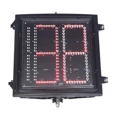 China Clear Lens Die Casting Aluminum 400mm Three Digital Three Color Red Yellow Green LED Signal Lights for sale