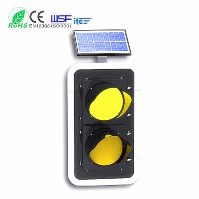 China Long Lasting Incandescent Look Solar Powered Traffic Lights Light , Led Solar Flash Flare Traffic Warning Light for sale