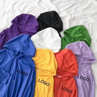 China Korean Loose Comfortable Student Pullover Casual Hooded Sweater New Women's Long Sleeve Spring Hoodies Solid Color Customized Parride for sale