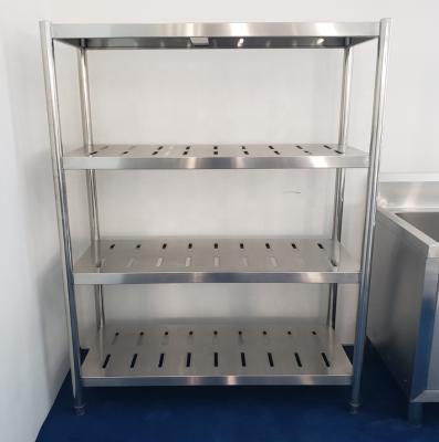 China Suitable for outdoor factory price storage rack shelving kitchen shelf 201 stainless steel 304 shelf for sale