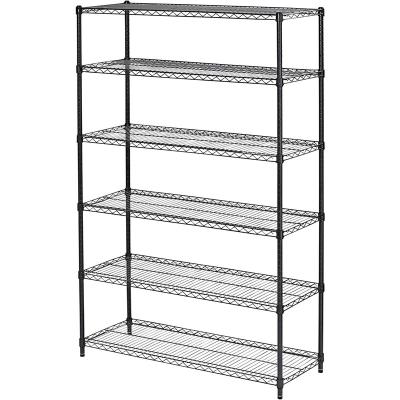 China Multifunctional 6 Tier NSF Listed Adjustable Stainless Steel Wire Shelving Rack, Commercial Unit Storage Rack, SUS 304 for sale