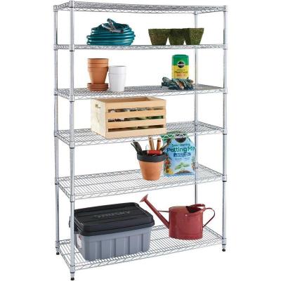 China 6 Tier SUS 304 Multifunctional Heavy Duty Metal Wire Shelving Unit Shelves Storage for sale