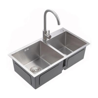 China Large Universal Kitchen Sinks Fregadero de acero Stainless Steel 304 Stainless Steel Handmade Sink for sale