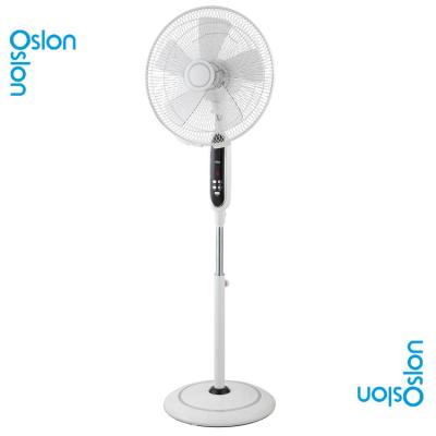 China BLDC Motor Oscillating Adjustable 16 Inch Standing Pedestal Fan for Indoor, Bedroom, Living Room, Home Office and College Dorm Use for sale