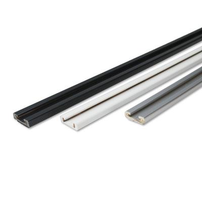 China Black white power rail track, DC power track, power track for LED shelf lighting for sale